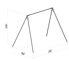 Стойка для подвесного гонга с чехлом ALFA