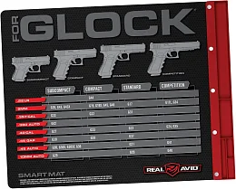 Коврик для чистки пистолетов Glock с магнитным лотком Real Avid Smart Mat (48х41 см)