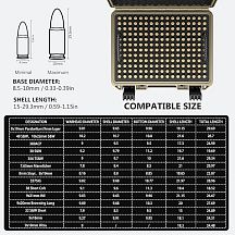 Кейс KING HARD CASE green 9x19mm Parabellum/9mm Luger