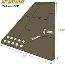 Коврик для чистки OneTigris, противоскользящий магнитный 36.0x10.4 дюймов