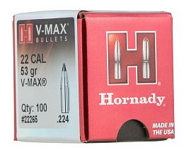 Пуля HORNADY V-MAX 53gr .22cal (100шт)