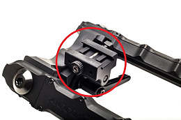 Крепление/переходник для сошек Accu-Tac на PICATINNY RAIL (без QD) #PRK-0350