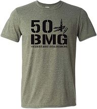 Футболка "50 BMG" цвет Heather Military Green