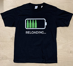 Футболка "reloading..." черная