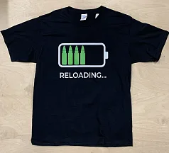 Футболка "reloading..." черная