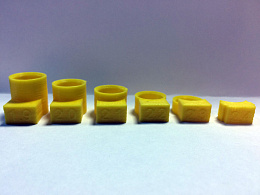 Комплект мерок для пластинчатого пороха