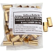 Гильза Sellier & Bellot 9mm LUGER 9x19 зиплок 50 шт.