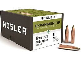 Пуля Nosler EXPANSION TIP LEAD FREE 90gr .6mm (50шт)