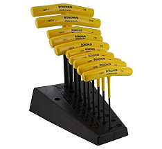 Набор из 10 Т-образных дюймовых ключей BONDHUS HEX T-HANDLE 13390