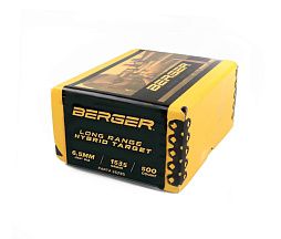 Пуля Berger LONG RANGE HYBRID TARGET 153.5gr 6.5mm (500шт)