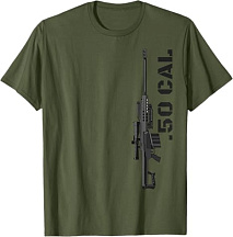 Футболка "50 .CAL" цвет Olive Green