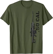 Футболка "50 .CAL" цвет Olive Green